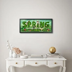 «Весна 15» в интерьере в классическом стиле над столом