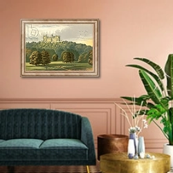 «Belvoir Castle» в интерьере классической гостиной над диваном