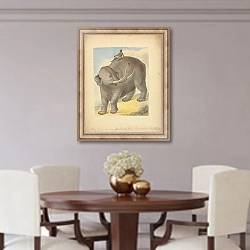 «Elephant with Rider.» в интерьере столовой в классическом стиле