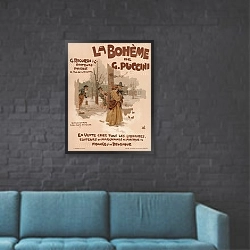 «La bohème» в интерьере в стиле лофт с черной кирпичной стеной