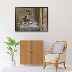 «At the Table» в интерьере в классическом стиле над комодом