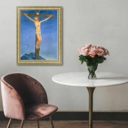 «The Crucifixion, 1923» в интерьере в классическом стиле над креслом