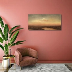 «Облако и отражение» в интерьере современной гостиной в розовых тонах