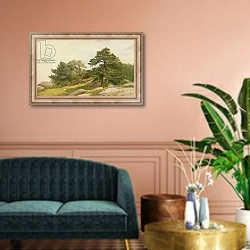 «Study for Trees on Beverly Coast» в интерьере классической гостиной над диваном