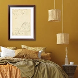 «Bijutsukai Pl.131» в интерьере спальни  в этническом стиле в желтых тонах