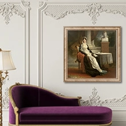 «Marie-Laetitia Ramolino 1803 2» в интерьере в классическом стиле над банкеткой