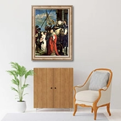 «Ecce Homo, 1543 2» в интерьере в классическом стиле над комодом