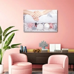 «Жемчужно-розовый маникюр» в интерьере салона красоты