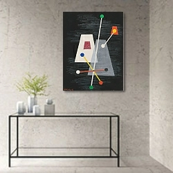 «Truncated Pyramids» в интерьере в стиле минимализм над столом