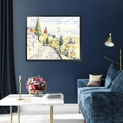 «Salzburg Nonntal» в интерьере в классическом стиле в синих тонах