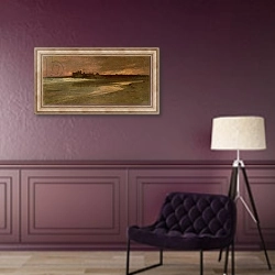 «Nettuno, Evening on the Beach» в интерьере в классическом стиле в фиолетовых тонах