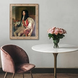 «Portrait of Charles II» в интерьере в классическом стиле над креслом