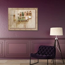 «Venetian Balcony» в интерьере в классическом стиле в фиолетовых тонах