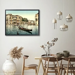«Италия. Венеция, дворец Да Мула» в интерьере столовой в стиле ретро