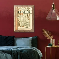 «La Plume» в интерьере спальни с акцентной стеной