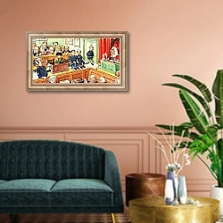 «Norman Gnome 73» в интерьере классической гостиной над диваном