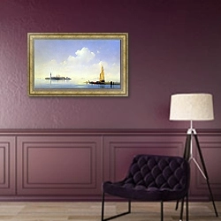 «Венецианская лагуна» в интерьере в классическом стиле в фиолетовых тонах