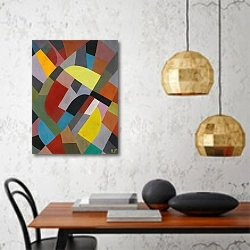 «Composition Abstraite» в интерьере кухни в стиле минимализм над столом