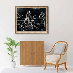 «Dempsey and Firpo, 1923-24 1» в интерьере в классическом стиле над комодом