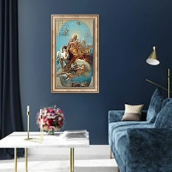 «The Declaration of St. Isidor» в интерьере в классическом стиле в синих тонах
