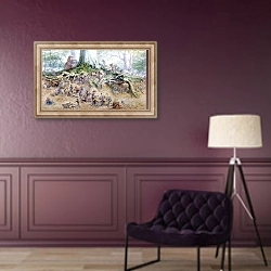 «The Fairy Tree» в интерьере в классическом стиле в фиолетовых тонах