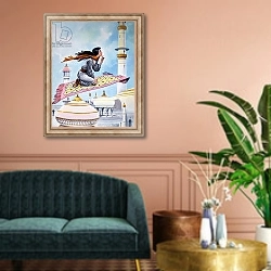 «Stella's Magic Carpet» в интерьере классической гостиной над диваном