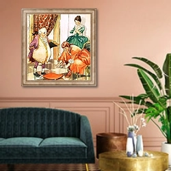 «Cinderella 4» в интерьере классической гостиной над диваном