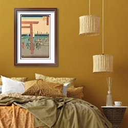 «Miya» в интерьере спальни  в этническом стиле в желтых тонах