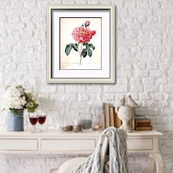 «Орлеанская роза» в интерьере в стиле прованс над столиком