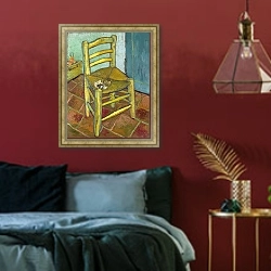 «Кресло Ван Гога» в интерьере спальни с акцентной стеной