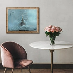 «Mary Celeste, 2016,» в интерьере в классическом стиле над креслом