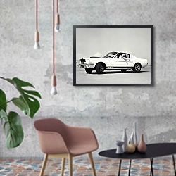 «Shelby GT350 '1965» в интерьере в стиле лофт с бетонной стеной