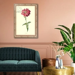 «Verbena» в интерьере классической гостиной над диваном