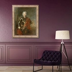 «Graf von Schwerin» в интерьере в классическом стиле в фиолетовых тонах