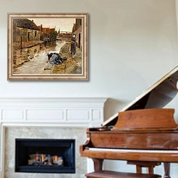 «Volendam,» в интерьере классической гостиной над камином