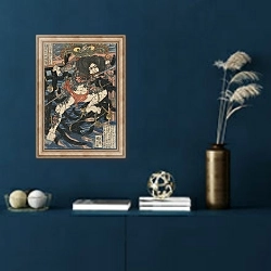 «Rōri hakuchō chōjun» в интерьере в классическом стиле в синих тонах