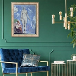 «Eve 1» в интерьере в классическом стиле с зеленой стеной