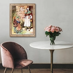«Hansel and Grethel» в интерьере в классическом стиле над креслом