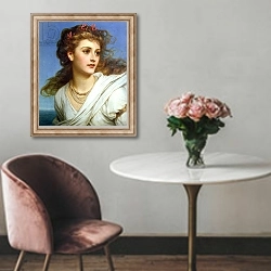 «Miranda, 1878» в интерьере в классическом стиле над креслом