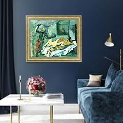 «Пополудни в Неаполе» в интерьере в классическом стиле в синих тонах
