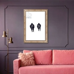 «Untitled,» в интерьере гостиной с розовым диваном
