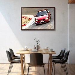 «Renaul Clio Sport. RHHCC. Автодром Лидер. 2011» в интерьере современной светлой гостиной над диваном