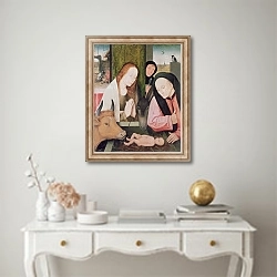 «Adoration of the Child» в интерьере в классическом стиле над столом