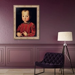«Portrait of Don Garcia» в интерьере в классическом стиле в фиолетовых тонах