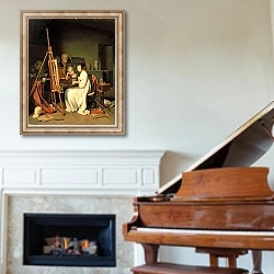 «Artist's Studio» в интерьере классической гостиной над камином
