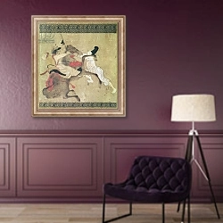 «The Angry Horse» в интерьере в классическом стиле в фиолетовых тонах