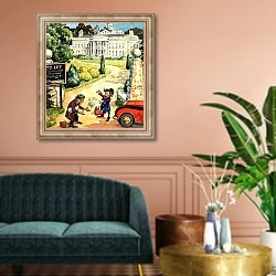 «Norman Gnome 54» в интерьере классической гостиной над диваном