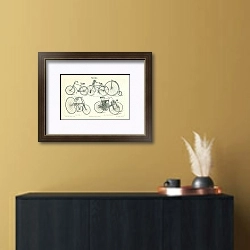 «Fahrrader» в интерьере в черно-золотом цвете