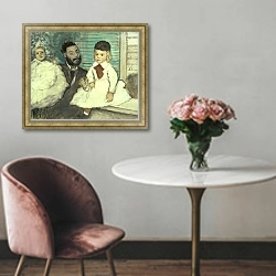 «Comte Le Pic and his Sons» в интерьере в классическом стиле над креслом