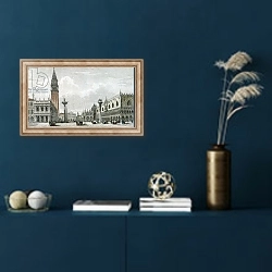 «Piazzetta di San Marco 2» в интерьере в классическом стиле в синих тонах